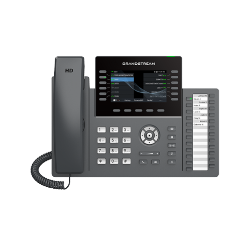IP телефон Grandstream GRP2636 6 SIP аккаунтов, 12 линий, 4,3" цветной LCD, PoE, (1GbE)Gigabit Ethernet, 24 BLF, USB, Wi-Fi, Bluetooth