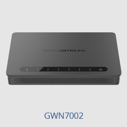 Grandstream GWN7002 Wired Router, 2x SFP, 4x GbE WAN/LAN, 1x PoE-In, 2x PoE-Out, 2.2Gbps NAT routing, 60K NAT sessions, VPN (530Mbps), DPI, SDN
