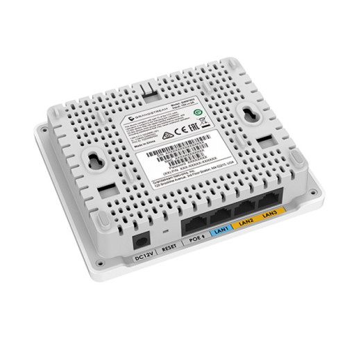 Grandstream GWN7604, Indoor AX3000 Wi-Fi 6 Access Point, 2x2:2 2.4G, 3x3:2 5G, 1x GbE PoE, 2x GbE with PSE, 1x GbE, up to 100m coverage, up to 256 wireless clients, 3Gbps aggregate wireless throughput — фото 2
