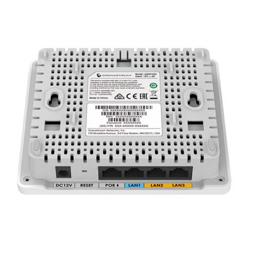 Grandstream GWN7604, Indoor AX3000 Wi-Fi 6 Access Point, 2x2:2 2.4G, 3x3:2 5G, 1x GbE PoE, 2x GbE with PSE, 1x GbE, up to 100m coverage, up to 256 wireless clients, 3Gbps aggregate wireless throughput — фото 4