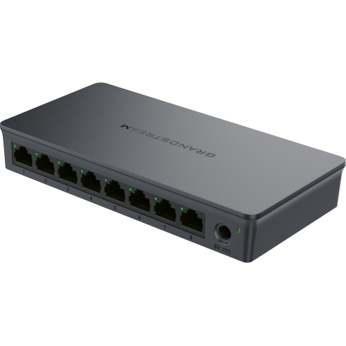 Grandstream GWN7701, Unmanaged Network Switches, 8-ports Gigabit Ethernet, Desktop, wall-mount