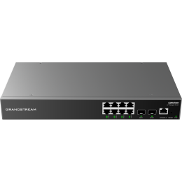 Grandstream GWN7801, Enterprise Layer 2+ Managed Network Switch, 8-ports Gigabit Ethernet, 2-SFP, Desktop, wall-mount