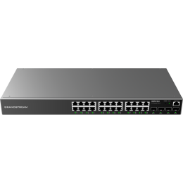 Grandstream GWN7803, Enterprise Layer 2+ Managed Network Switch, 24-ports Gigabit Ethernet, 4-SFP, Desktop, wall-mount, or rack-mount