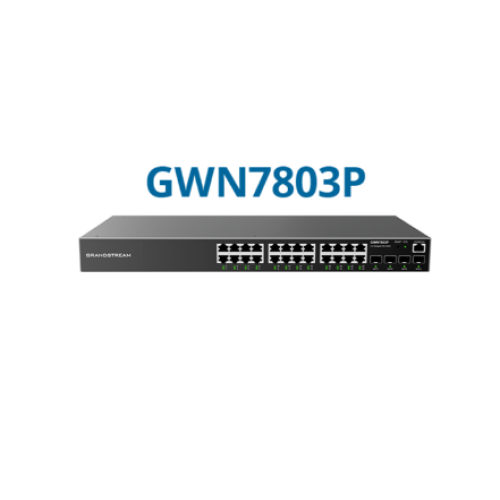 Управляемый коммутатор PoE/PoE+ L2+ Grandstream GWN7803P 24-портовый гигабитный
