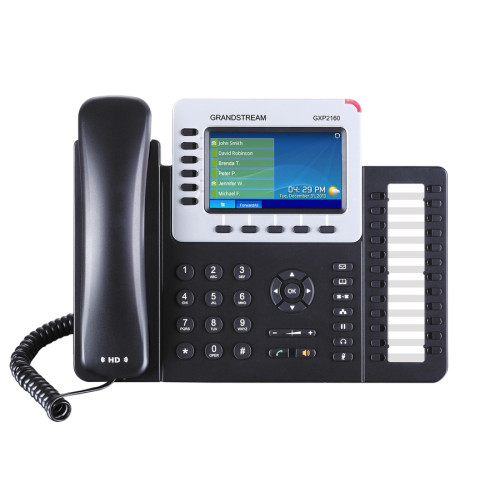 Grandstream GXP2160 - IP телефон. 6 SIP аккаунтов, 6 линий, цветной LCD, PoE