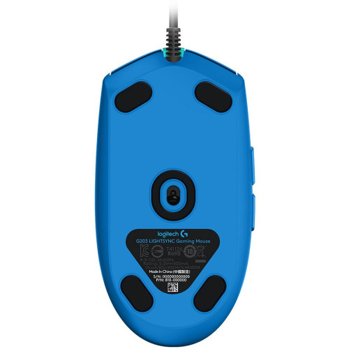 LOGITECH G203 LIGHTSYNC Corded Gaming Mouse - BLUE - USB — фото 4