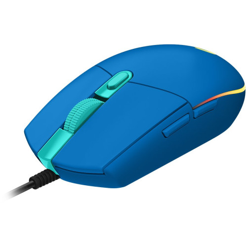 LOGITECH G203 LIGHTSYNC Corded Gaming Mouse - BLUE - USB — фото 3