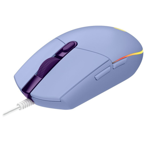 LOGITECH G203 LIGHTSYNC Corded Gaming Mouse - LILAC - USB — фото 2