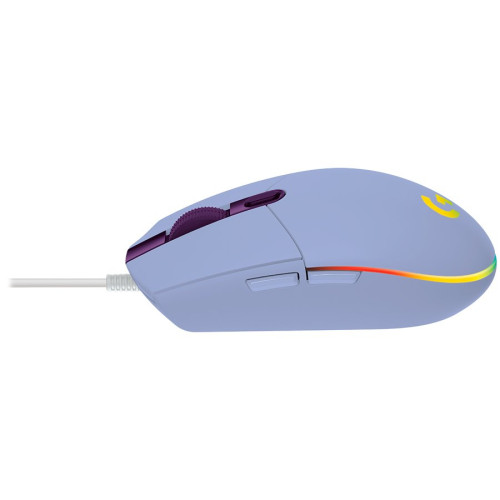 LOGITECH G203 LIGHTSYNC Corded Gaming Mouse - LILAC - USB — фото 3