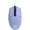 LOGITECH G203 LIGHTSYNC Corded Gaming Mouse - LILAC - USB — фото 4