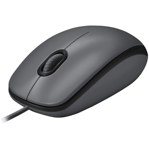 LOGITECH Mouse M100 - BLACK - USB - EMEA-914 - AKOYA HANGTAB BOX M100 — фото 3