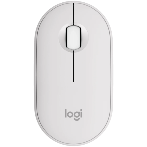 LOGITECH Pebble Mouse 2 M350s - TONAL WHITE - BT - EMEA-808 - DONGLELESS