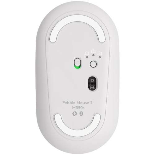LOGITECH Pebble Mouse 2 M350s - TONAL WHITE - BT - EMEA-808 - DONGLELESS — фото 4