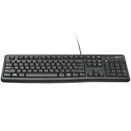 LOGITECH K120 Corded Keyboard - BLACK - USB - RUS - B2B — фото 3
