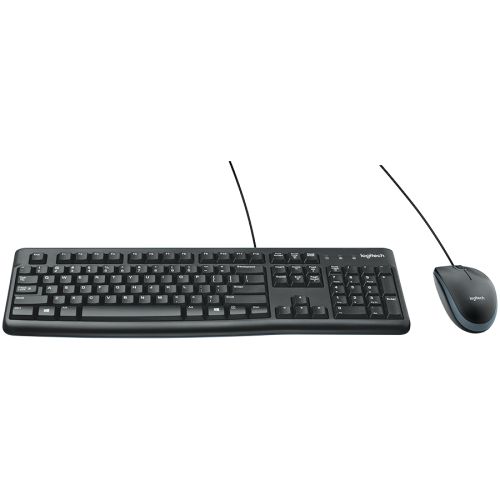 LOGITECH MK120 Corded Combo - BLACK - USB - RUS — фото 3