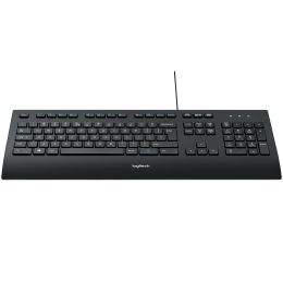 LOGITECH K280e Corded Keyboard - BLACK - USB - RUS - B2B
