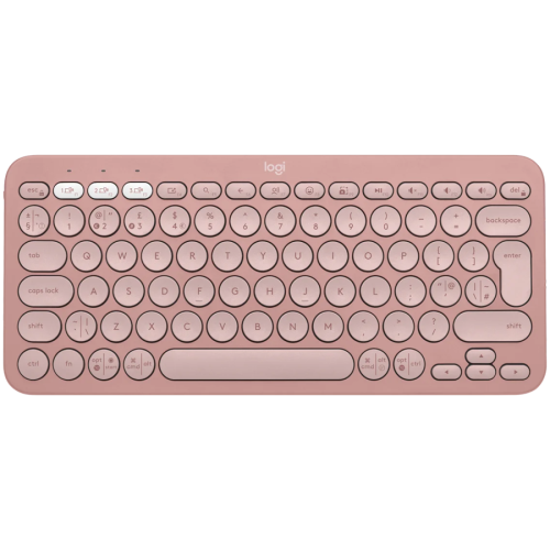 LOGITECH Pebble Keys 2 K380s - TONAL ROSE - US INT'L - BT - INTNL-973 - UNIVERSAL