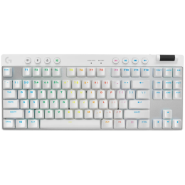 LOGITECH G PRO X TKL LIGHTSPEED Gaming Keyboard - WHITE - US INT'L - 2.4GHZ/BT - EMEA28-935 - TACTILE