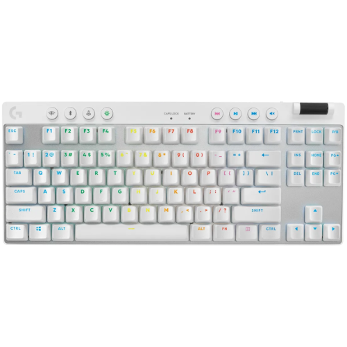 LOGITECH G PRO X TKL LIGHTSPEED Gaming Keyboard - WHITE - US INT'L - 2.4GHZ/BT - EMEA28-935 - TACTILE