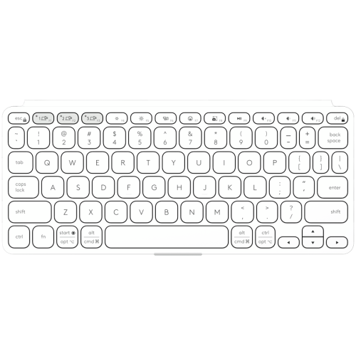 LOGITECH Keys-To-Go 2 - PALE GREY - US INT'L - BT - INTNL-948 - UNIVERSAL — фото 4