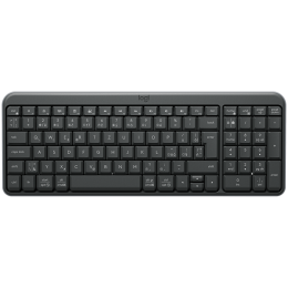LOGITECH K250 Compact Bluetooth Wireless Keyboard - GRAPHITE - RUS - 2.4GHZ/BT - INTNL-973