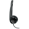 LOGITECH H390 Corded Headset - BLACK - USB — фото 3
