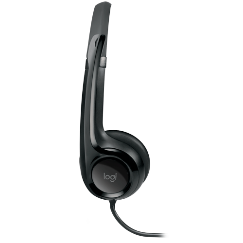 LOGITECH H390 Corded Headset - BLACK - USB — фото 3