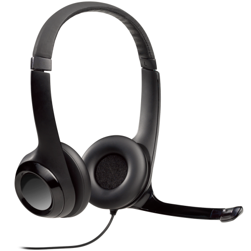 LOGITECH H390 Corded Headset - BLACK - USB — фото 2
