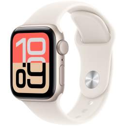 Apple Watch SE 3 GPS 40mm Starlight Aluminium Case with Starlight Sport Band - S/M,Model A3324