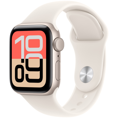 Apple Watch SE 3 GPS 40mm Starlight Aluminium Case with Starlight Sport Band - S/M,Model A3324