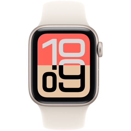 Apple Watch SE 3 GPS 40mm Starlight Aluminium Case with Starlight Sport Band - M/L,Model A3324 — фото 2