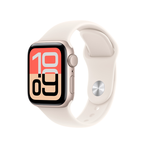 Apple Watch SE 3 GPS 40mm Starlight Aluminium Case with Starlight Sport Band - M/L,Model A3324 — фото 5
