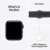 Apple Watch SE 3 GPS 40mm Midnight Aluminium Case with Midnight Sport Band - S/M,Model A3324 (MEH94ET/A) — фото 12