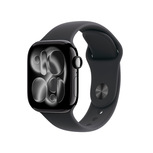 Apple Watch Series 11 GPS 42mm Jet Black Aluminium Case with Black Sport Band - M/L,Model A3331 — фото 5