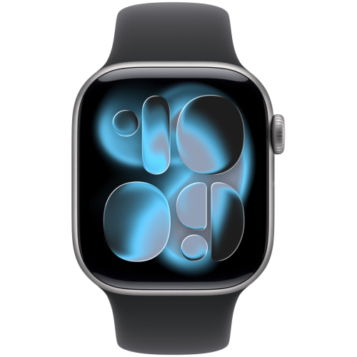 Apple Watch Series 11 GPS 42mm Space Grey Aluminium Case with Black Sport Band - M/L,Model A3331 — фото 2