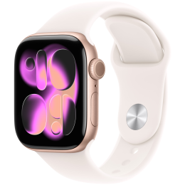 Apple Watch Series 11 GPS 42mm Rose Gold Aluminium Case with Light Blush Sport Band - M/L,Model A3331