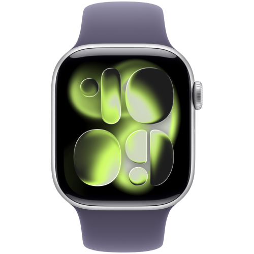 Apple Watch Series 11 GPS 42mm Silver Aluminium Case with Purple Fog Sport Band - S/M,Model A3331 — фото 2