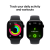 Apple Watch Series 11 GPS 46mm Jet Black Aluminium Case with Black Sport Band - S/M,Model A3333 — фото 8