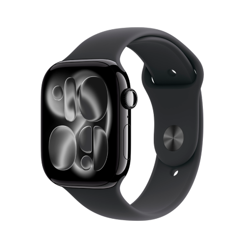 Apple Watch Series 11 GPS 46mm Jet Black Aluminium Case with Black Sport Band - S/M,Model A3333 — фото 5