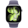 Apple Watch Series 11 GPS 46mm Silver Aluminium Case with Purple Fog Sport Band - S/M,Model A3333 — фото 2