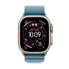 Apple Watch Ultra 3 GPS + Cellular 49mm Natural Titanium Case with Light Blue Alpine Loop - Small,Model A3281 — фото 6