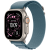 Apple Watch Ultra 3 GPS + Cellular 49mm Natural Titanium Case with Light Blue Alpine Loop - Medium,Model A3281