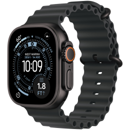 Apple Watch Ultra 3 GPS + Cellular 49mm Black Titanium Case with Black Ocean Band,Model A3281