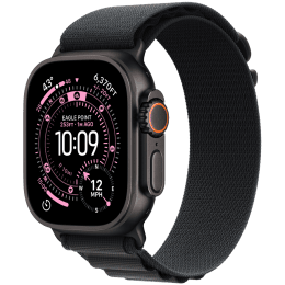 Apple Watch Ultra 3 GPS + Cellular 49mm Black Titanium Case with Black Alpine Loop - Medium,Model A3281