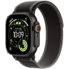 Apple Watch Ultra 3 GPS + Cellular 49mm Black Titanium Case with Black/Charcoal Trail Loop - S/M,Model A3281