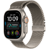 Apple Watch Ultra 4 GPS + Cellular 49mm Natural Titanium Case with Natural Titanium Milanese Loop - M,Model A3579