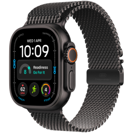 Apple Watch Ultra 4 GPS + Cellular 49mm Black Titanium Case with Black Titanium Milanese Loop - S,Model A3579