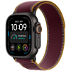 Apple Watch Ultra 4 GPS + Cellular 49mm Black Titanium Case with Burgundy Trail Loop - M/L,Model A3579