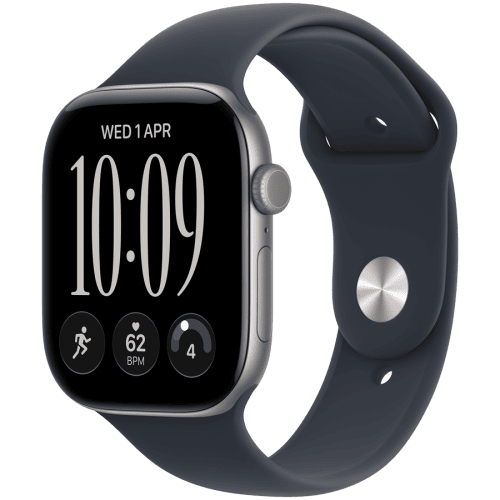 Apple Watch Series 12 GPS 42mm Space Grey Aluminium Case with Navy Blue Sport Band - S/M,Model A3581