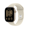 Apple Watch Series 12 GPS 46mm Light Gold Aluminium Case with Sand Sport Band - S/M,Model A3584 — фото 3